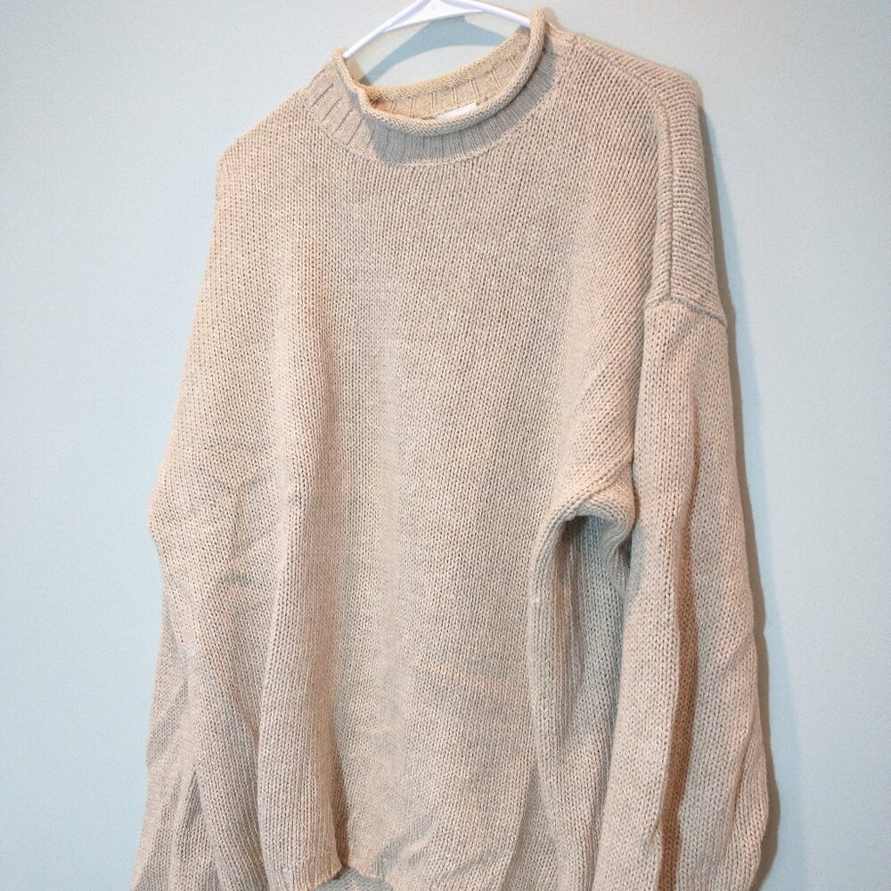 Old Navy Linen Blend Roll Neck Sweater Size M